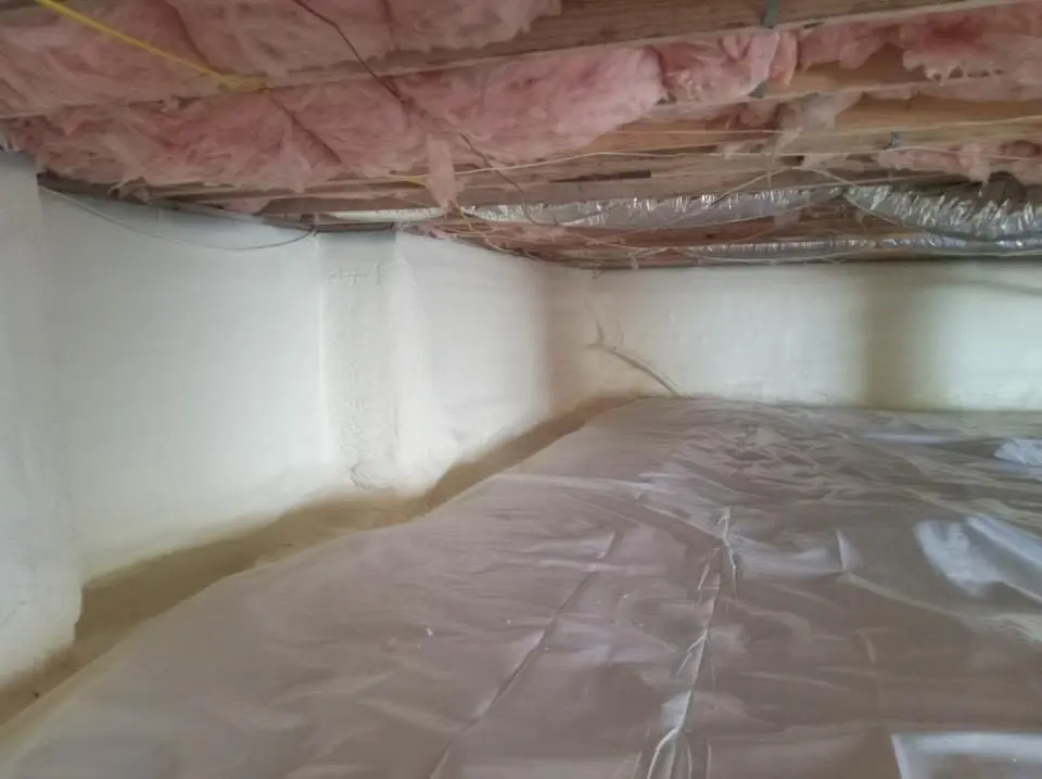 Crawl space encapsulation with closed-cell spray foam for Attic Insulation in Security-Widefield